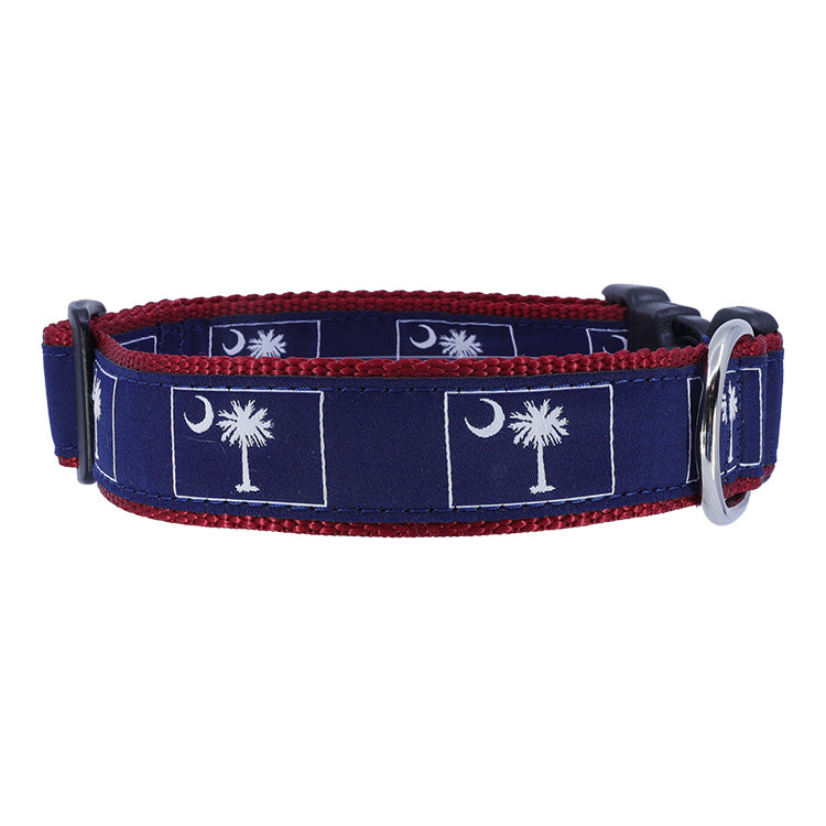 Palmetto and Moon on Red