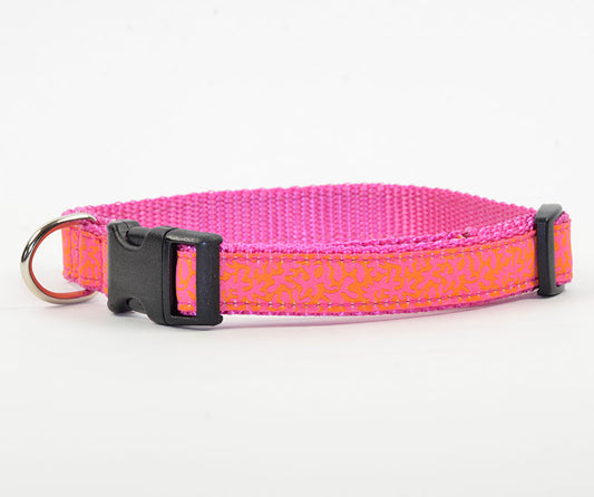 Coral Raspberry - Dog Collar