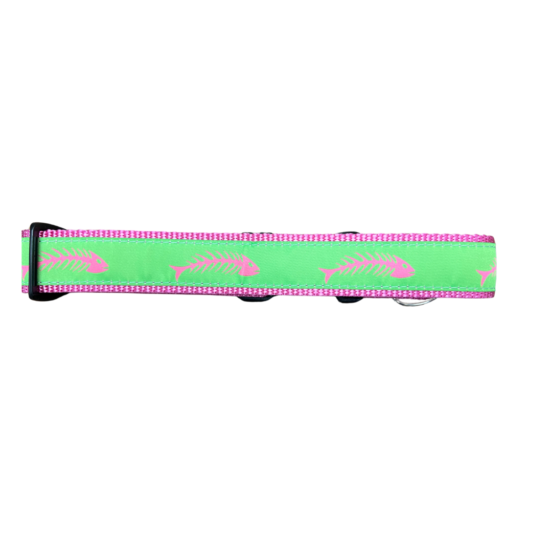 Pink & Green Fishbones