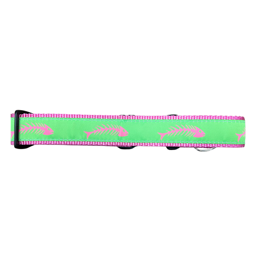 Pink & Green Fishbones