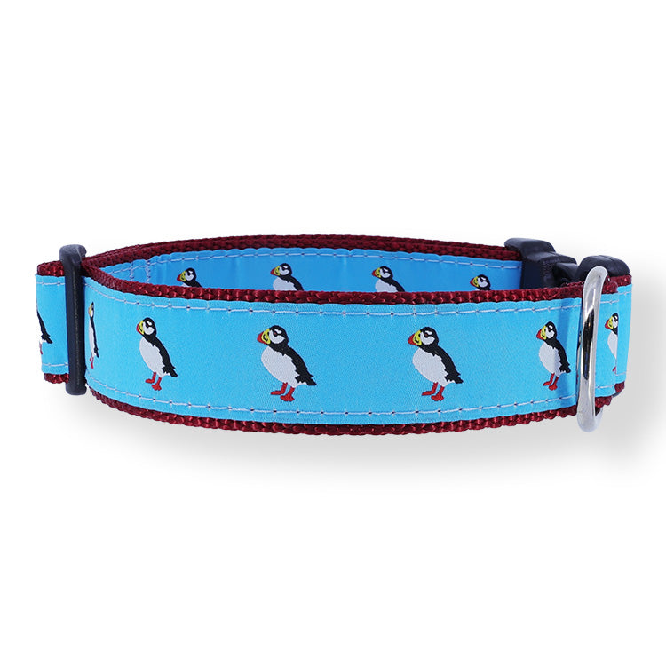 Puffins on Light Blue