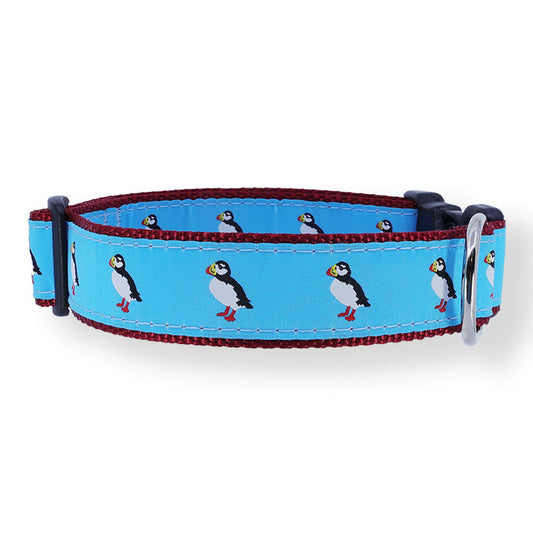Puffins on Light Blue