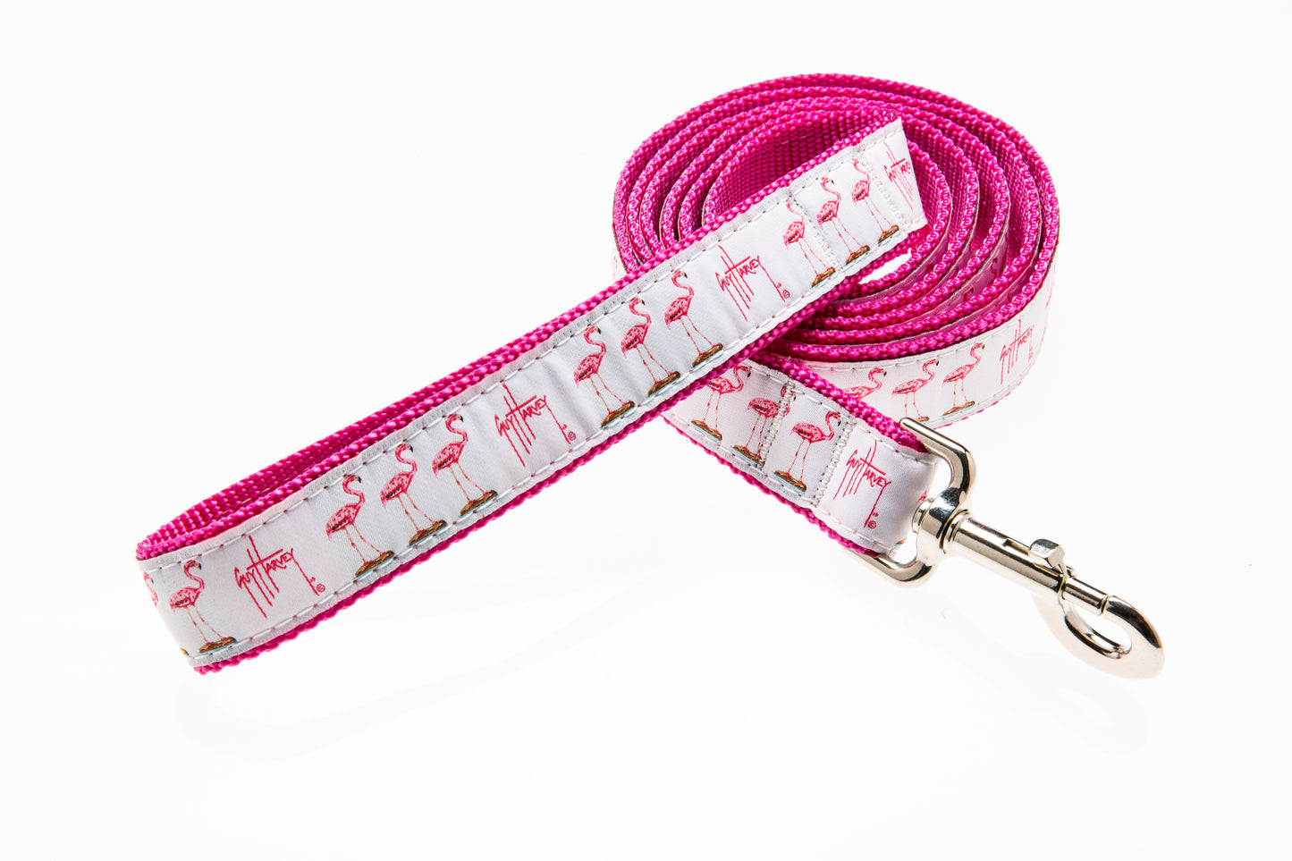 Flamingo 6ft Leash - Guy Harvey Leash