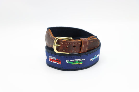 Emergency Vehicle Leather Tab Belt - Classic Children's Belt