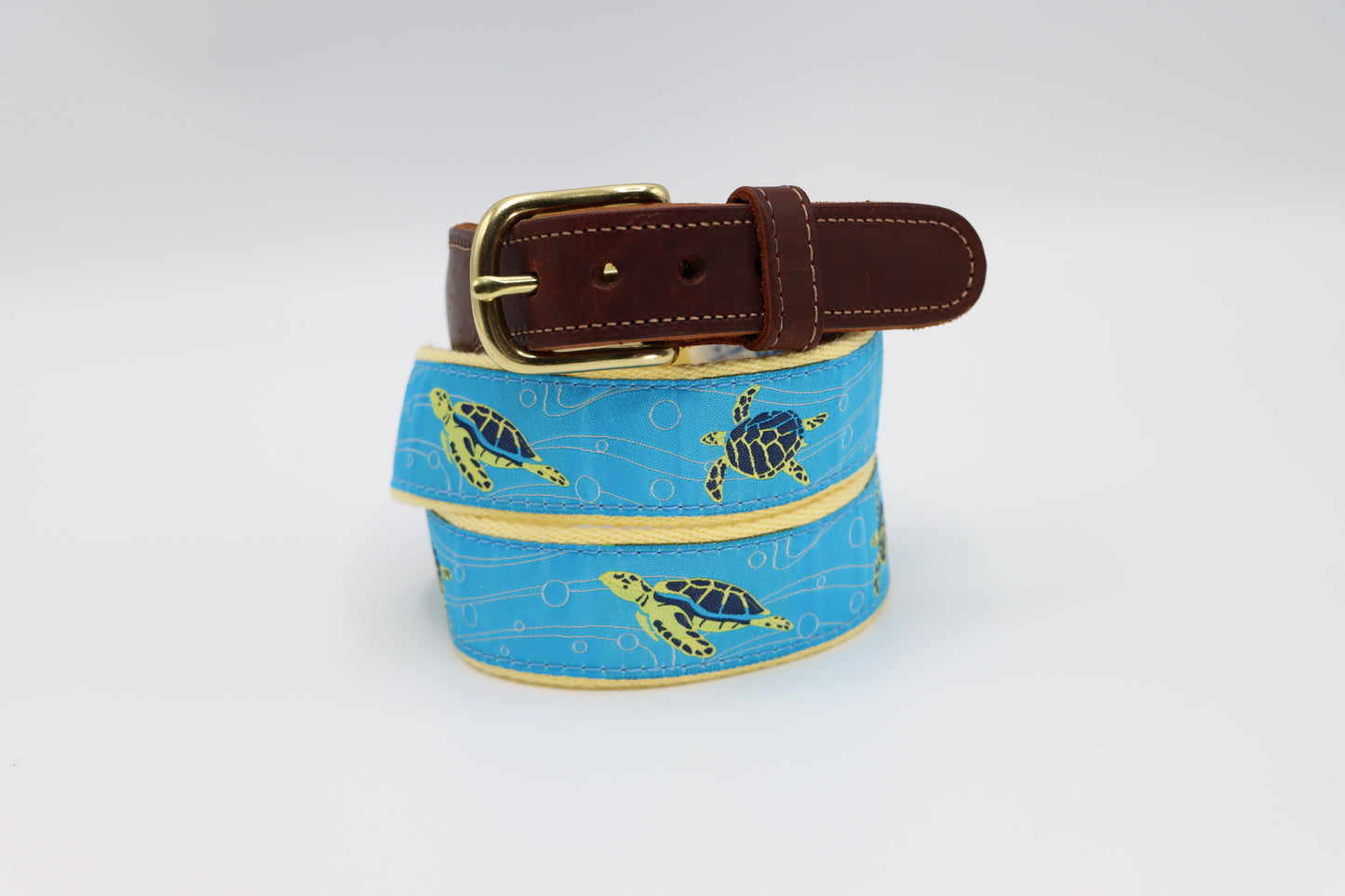 Sea Turtle Leather Tab Belt - Classic Children's Belt