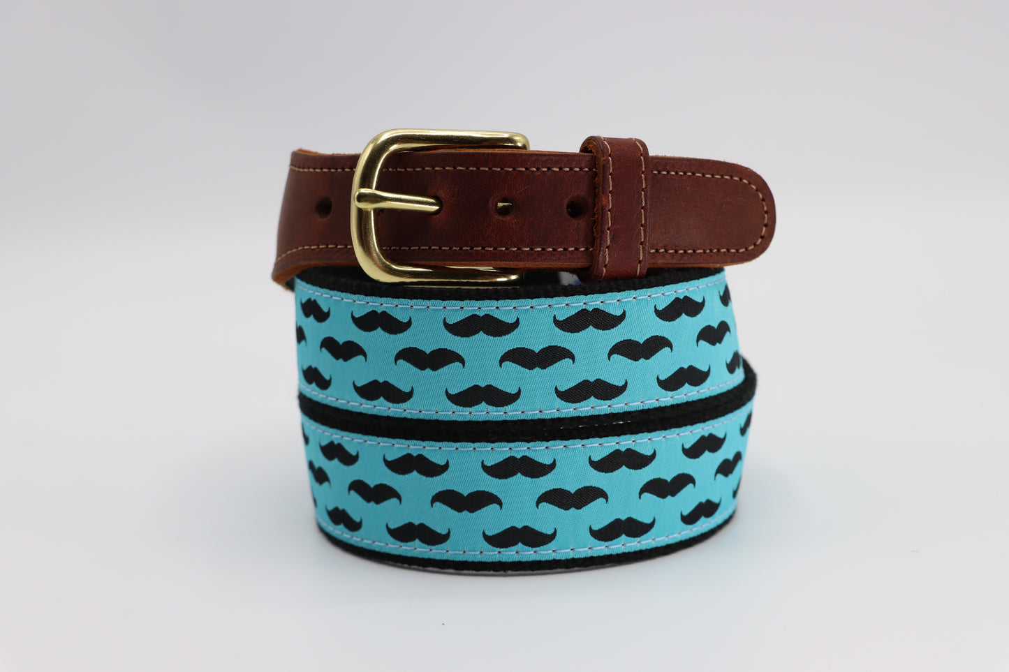 Mustache Leather Tab Belt - Classic Children's Belt
