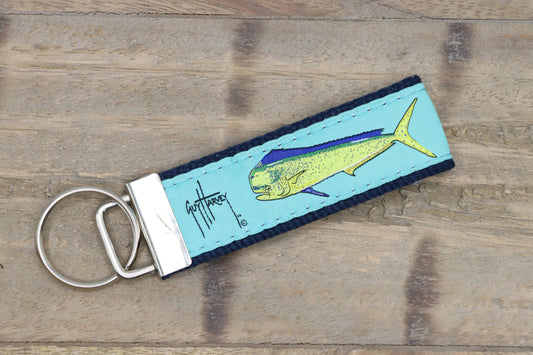 Bull Dolphin Keychain - Guy Harvey Key Fob