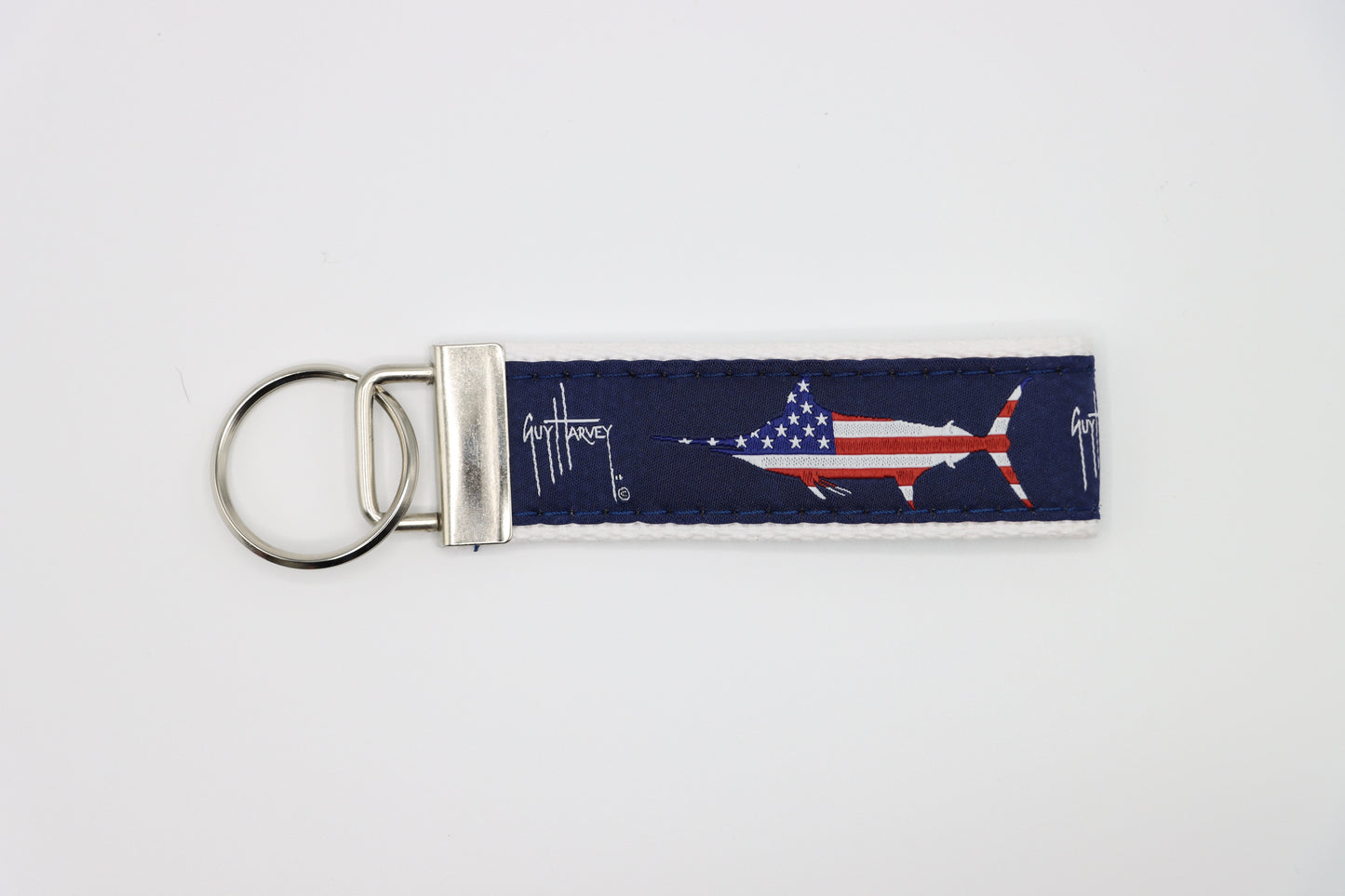 USA Marlin Keychain - Guy Harvey Key Fob