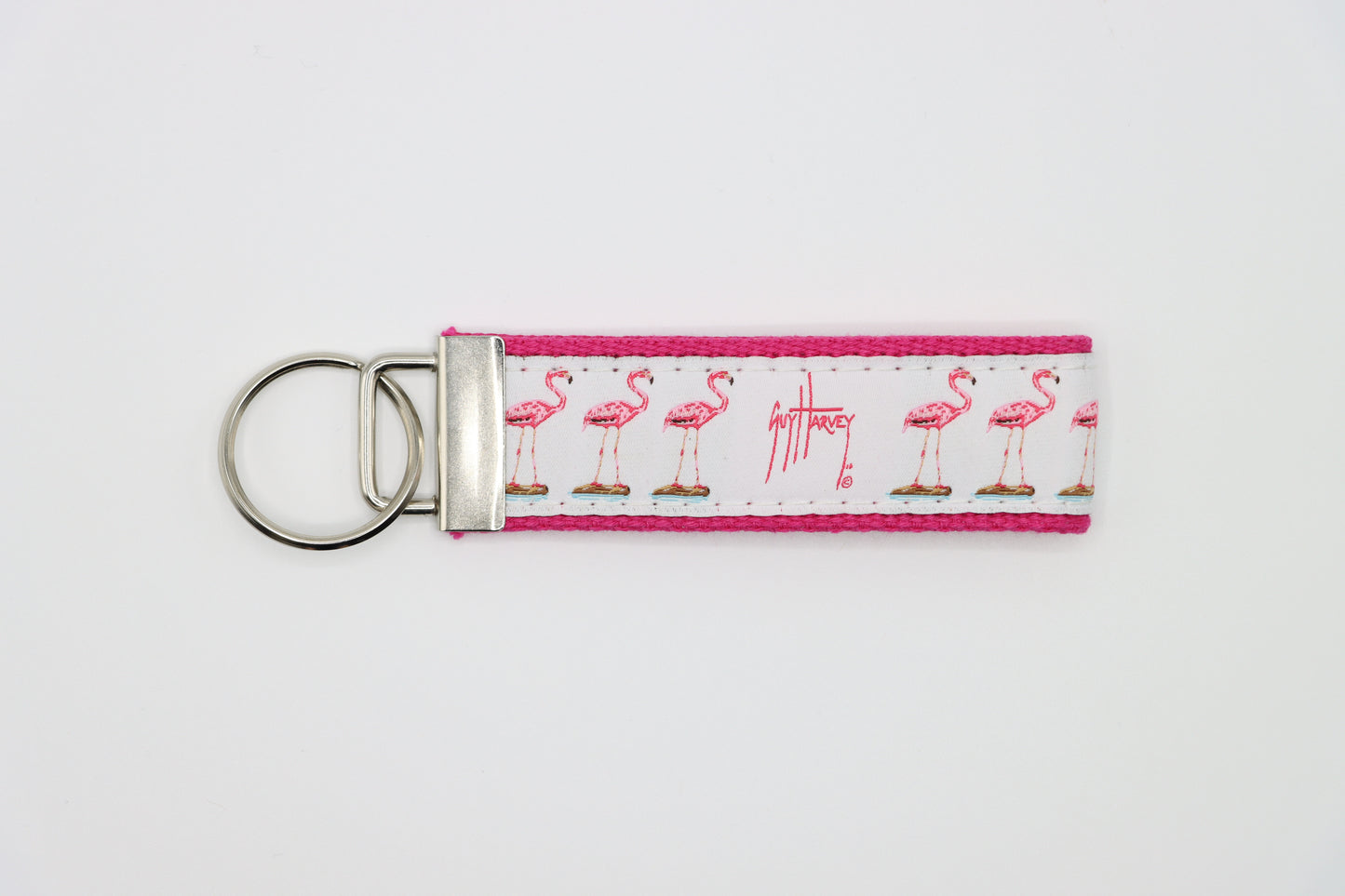 Flamingo Keychain - Guy Harvey Key Fob