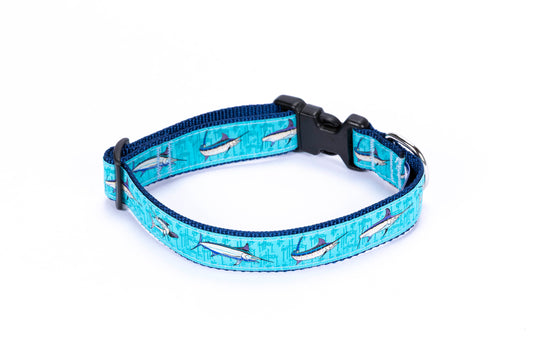 Bill Fish Collage Dog Collar - Guy Harvey Pet