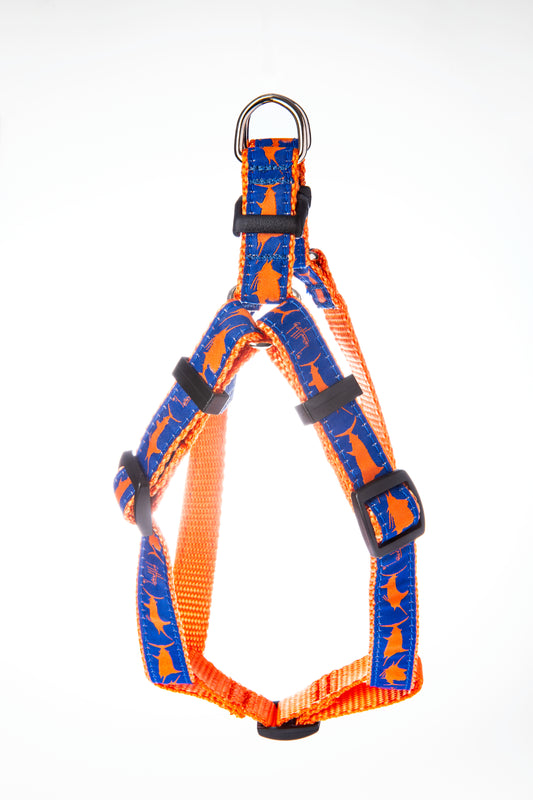 Three Billfish Step-In Harness - Guy Harvey Dog Harness