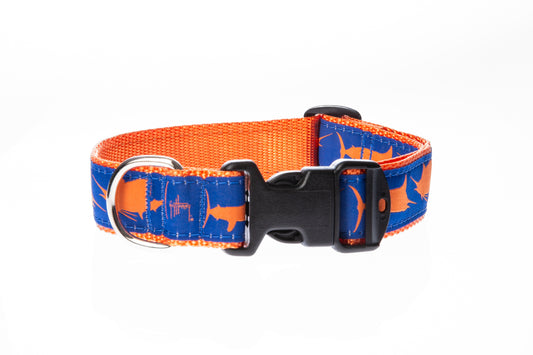 Three Billfish Dog Collar - Guy Harvey Pet